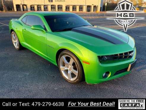 2011 Chevy Chevrolet Camaro LT 2dr Coupe w/2LT coupe Green - cars &... for sale in Fayetteville, AR