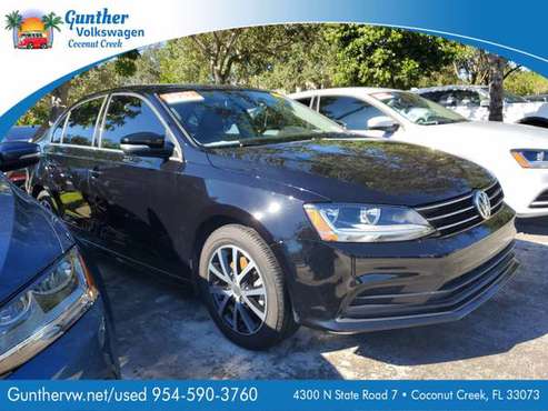 2017 *Volkswagen* *Jetta* *1.4T SE Automatic* Black - cars & trucks... for sale in Coconut Creek, FL