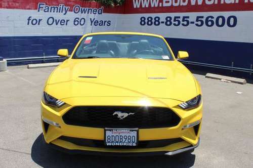 2018 FORD MUSTANG CONVERTIBLE for sale in ALHAMBRA CALIF, CA