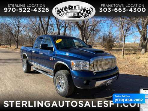 2007 Dodge Ram 2500 4WD Quad Cab 140 5 Laramie - CALL/TEXT TODAY! for sale in Sterling, CO