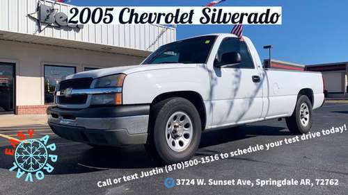 $800 DOWN - 2005 Chevrolet Silverado - Easy Approval - cars & trucks... for sale in Springdale, AR
