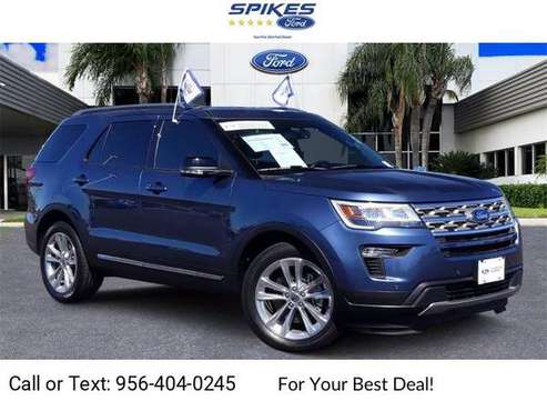2018 Ford Explorer XLT suv BLUE - cars & trucks - by dealer -... for sale in Mission, TX