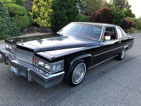 1979 Cadillac coupe DeVille black runs and drives for sale in Seattle, WA
