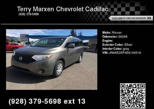 2014 Nissan Quest **Easy Financing at Terry Marxen** for sale in Flagstaff, NM