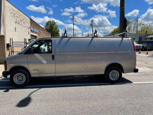2001 Chevrolet Express 3500 Extended Cargo Van ladder racks clean for sale in Cleveland, OH
