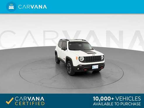 2017 Jeep Renegade Trailhawk Sport Utility 4D suv White - FINANCE for sale in Indianapolis, IN