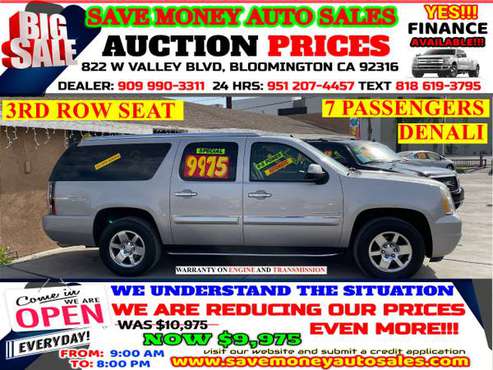 2007 GMC YUKON XL DENALI>3RD ROW SEAT>CALL 24HR - cars & trucks - by... for sale in BLOOMINGTON, CA