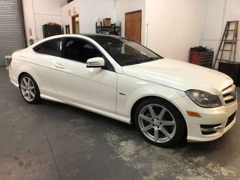 2012 *Mercedes-Benz* *C-Class* Diamond White Metallic - cars &... for sale in Fort Lauderdale, FL