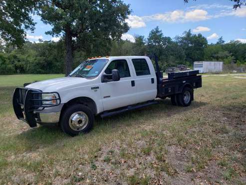 2006 Ford F350XL 4x4 Diesel Flatbed Dually - cars & trucks - by... for sale in Bryan, TX