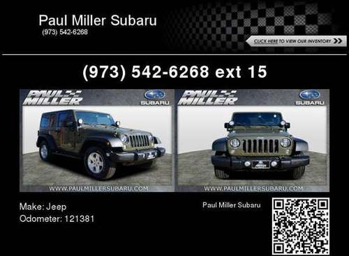 2015 Jeep Wrangler Sport - - by dealer - vehicle for sale in Parsippany, NJ