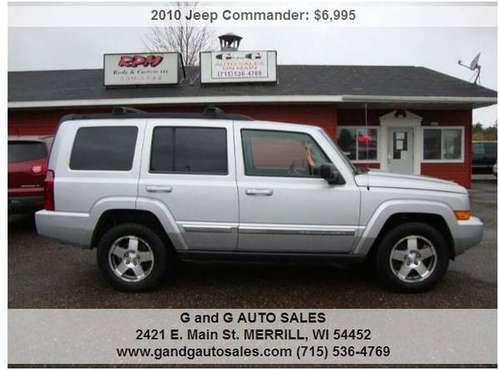 2010 Jeep Commander Sport 4x4 4dr SUV 159088 Miles - cars & trucks -... for sale in Merrill, WI