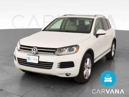 2013 VW Volkswagen Touareg TDI Lux Sport Utility 4D suv White - -... for sale in Long Beach, CA