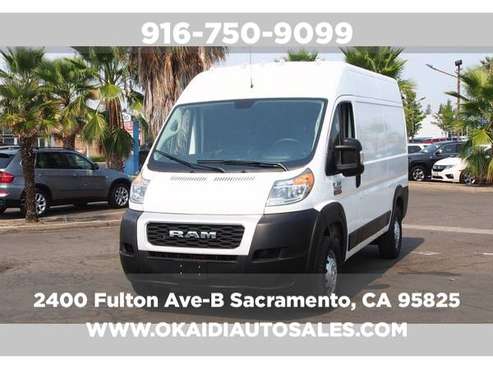 2019 RAM ProMaster Cargo 2500 136 WB 3dr High Roof**13K MILES**1... for sale in Sacramento , CA