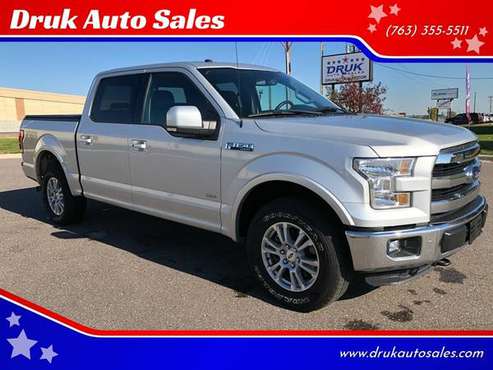 2016 Ford F150 Lariat 4x4 SuperCrew ~ Free CARFAX ~ Warranty ~ for sale in Ramsey , MN