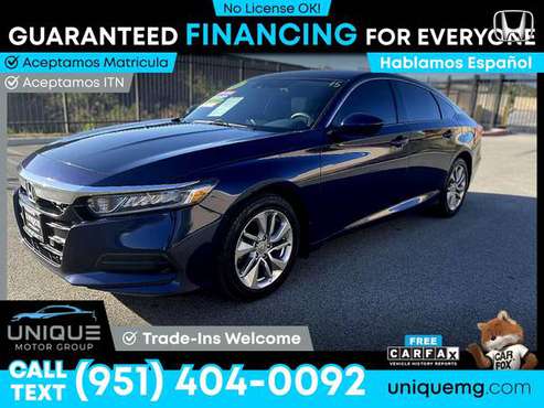 2018 Honda Accord LX CVT PRICED TO SELL! - - by dealer for sale in Corona, CA