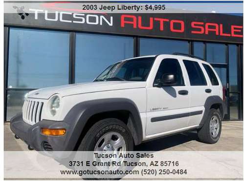 2003 JEEP LIBERTY 4X4 ........ only 93K MILES!! SUPER CLEAN JEEP! -... for sale in Tucson, AZ