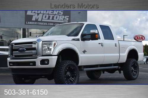 2013 FORD F250 PLATINUM 6.7L POWERSTROKE DIESEL LIFTED 37s LOADED for sale in Gresham, OR