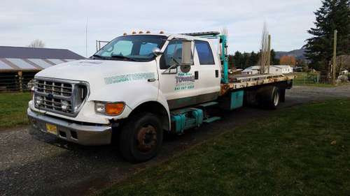 2000 Ford F650 rollbed wrecker for sale in Odell, OR