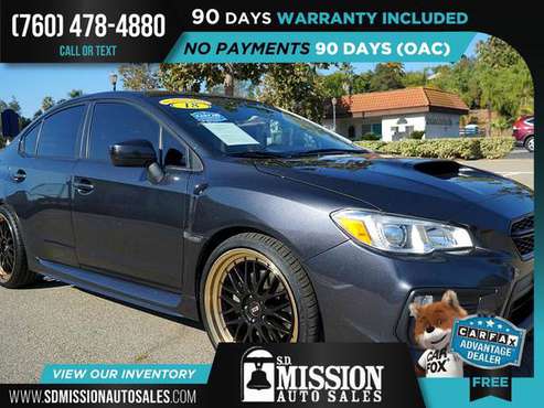 2018 Subaru WRX FOR ONLY $360/mo! - cars & trucks - by dealer -... for sale in Vista, CA