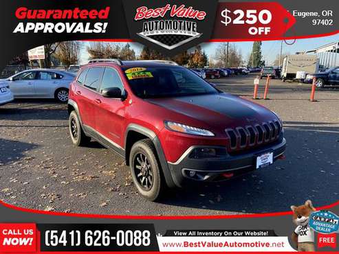 2014 Jeep Cherokee Trailhawk FOR ONLY $364/mo! - cars & trucks - by... for sale in Eugene, OR