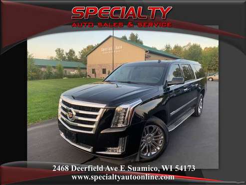 2015 Cadillac Escalade ESV! 4WD! Bckup Cam! Htd Lthr! Nav! New Tires! for sale in Suamico, WI