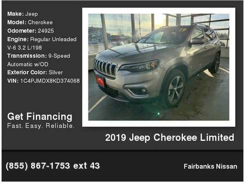 2019 Jeep Cherokee Limited - cars & trucks - by dealer - vehicle... for sale in Fairbanks, AK