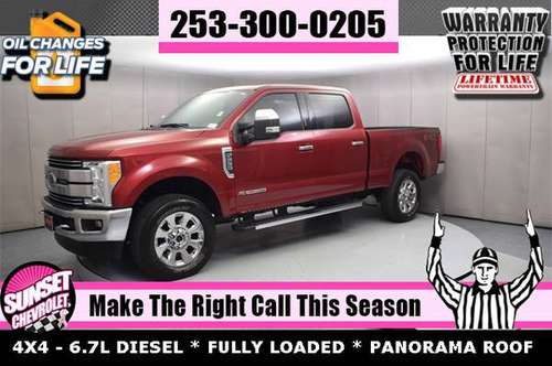 2017 Ford F-250SD Diesel 4x4 4WD Truck Lariat Crew Cab for sale in Sumner, WA