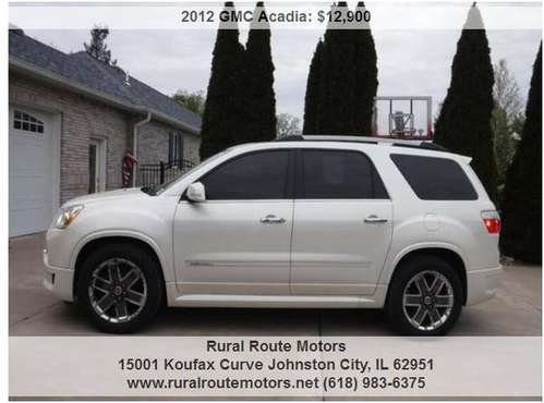 2012 GMC Acadia Denali - - by dealer - vehicle for sale in Johnston CIty, IL