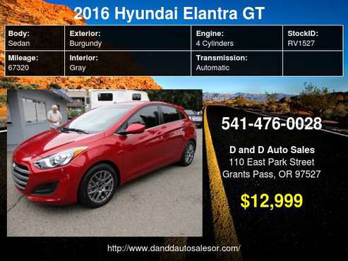 2016 Hyundai Other 5dr HB Auto D AND D AUTO - - by for sale in Grants Pass, OR