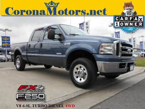 2007 Ford F-250 Crew Cab Turbo Dsl 4WD for sale in Ontario, CA