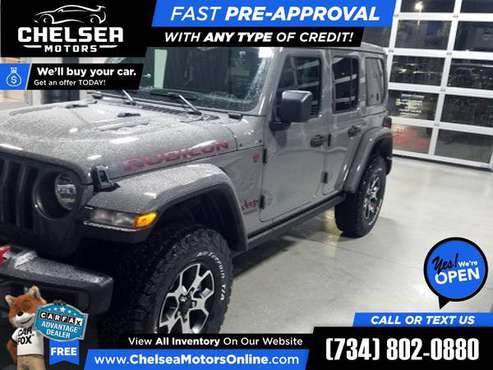 $855/mo - 2021 Jeep Wrangler Unlimited Rubicon - Easy Financing! -... for sale in Chelsea, MI