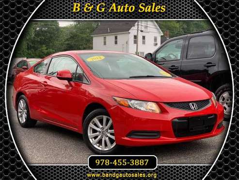 2012 Honda Civic EX Coupe ( 6 MONTHS WARRANTY ) - - by for sale in North Chelmsford, MA