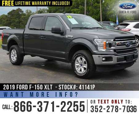 19 Ford F150 XLT 4WD Touchscreen, SiriusXM, Tow Hooks for sale in Alachua, FL