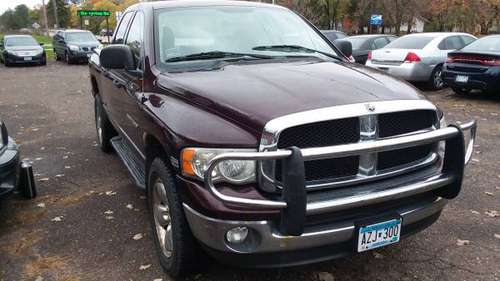 2004 dodge ram 1500 slt crew cab 4X4 for sale in Stacy, MN