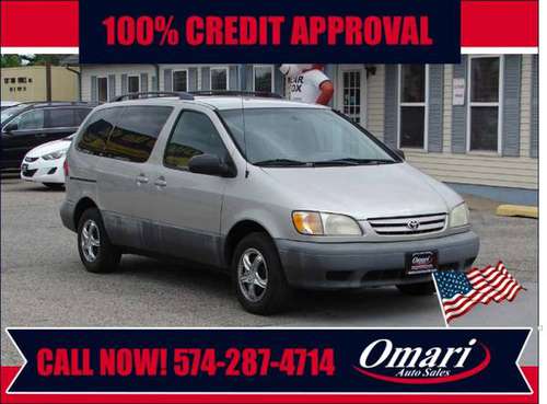 2002 Toyota Sienna 4dr LE . APR as low as 2.9%. As low as $600 down. for sale in South Bend, IN