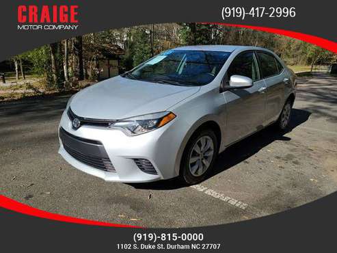 2016 Toyota Corolla - cars & trucks - by dealer - vehicle automotive... for sale in Durham, NC
