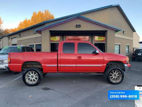 2001 GMC Sierra 1500 SLE 4dr Extended Cab 4WD SB - cars & trucks -... for sale in Garden City, ID