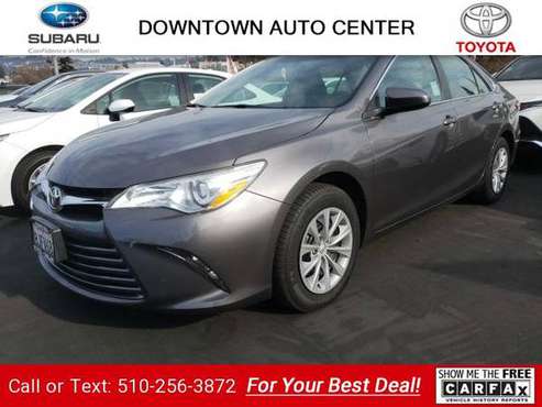 2017 Toyota Camry LE sedan Predawn Gray Mica - cars & trucks - by... for sale in Oakland, CA