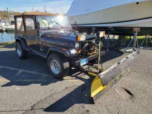 1987 Jeep Wrangler YJ with plow 96k - cars & trucks - by owner -... for sale in Danbury, NY