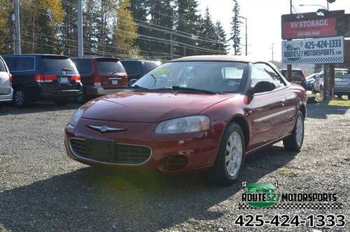 2003 CHRYSLER SEBRING GTC CONVERTIBLE SUPER LOW MILES AUTOMATIC -... for sale in Bothell, WA