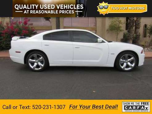 2013 Dodge Charger R/T Road/Track sedan White - cars & trucks - by... for sale in Tucson, AZ
