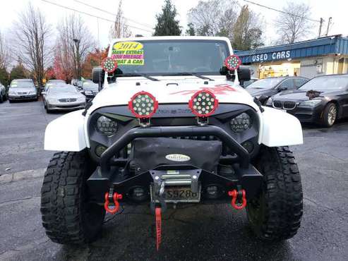 ▪︎☆●☆▪︎ 2014 Jeep Wrangler Unlimited Sahara Lifted ▪︎☆●☆ - cars &... for sale in Everett, WA