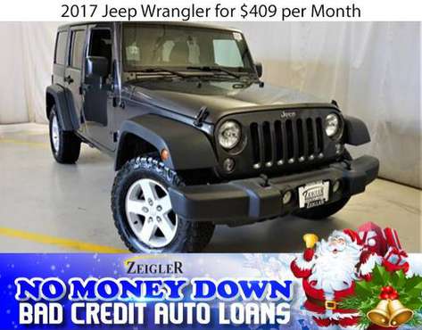 $409/mo 2017 Jeep Wrangler Bad Credit & No Money Down OK - cars &... for sale in Naperville, IL