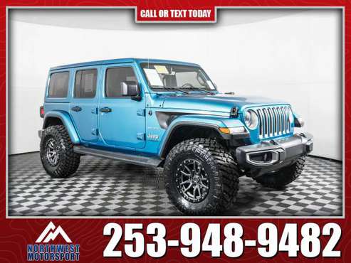 Lifted 2020 Jeep Wrangler Unlimited Sahara 4x4 for sale in PUYALLUP, WA