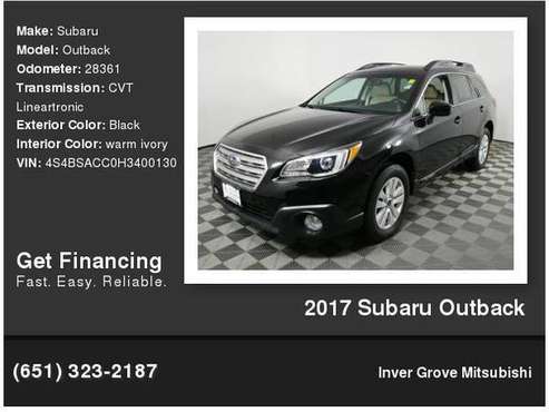 2017 Subaru Outback - cars & trucks - by dealer - vehicle automotive... for sale in Inver Grove Heights, MN