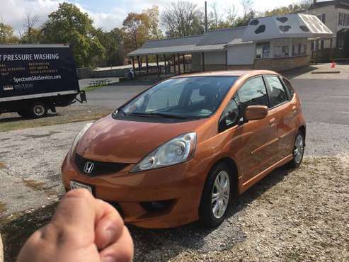 2009’ Honda Fit Orange 🍊 Metallic Md State inspected with 112k 36MPG... for sale in Glyndon, MD