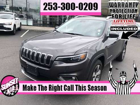 2019 Jeep Cherokee Limited 2.0L I4 4WD SUV AWD CROSSOVER rav4 crv for sale in Auburn, WA