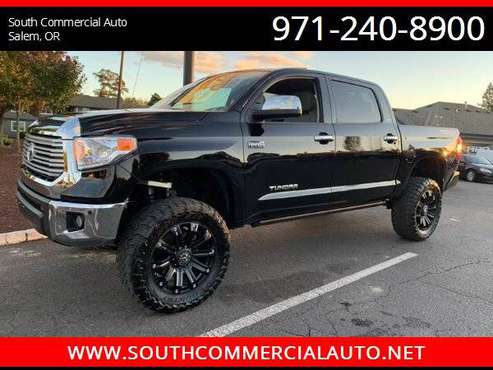 2017 TOYOTA TUNDRA LIMITED CREW MAX ONE OWNER LIFTED MUST SEE!! for sale in Salem, OR