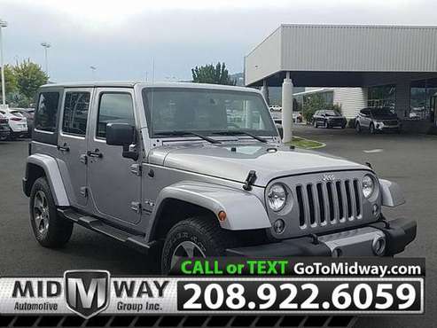 2018 Jeep Wrangler Unlimited Sahara - SERVING THE NORTHWEST FOR OVER... for sale in Post Falls, ID