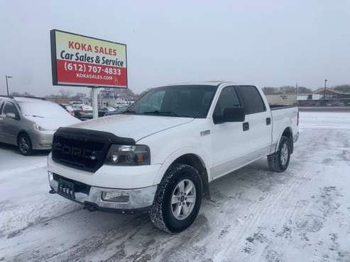 Ford F-150 Lariat 4X4Leather Sunroof heated seats White on Black for sale in Osseo, MN